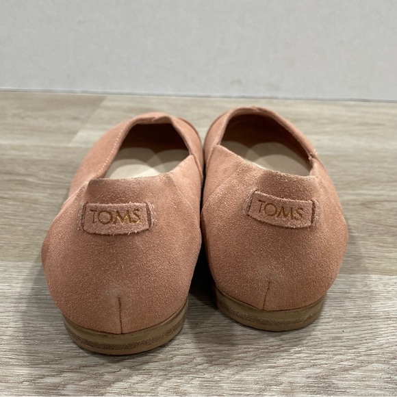 TOMS Jutti Neat Pink Suede Ballet Flats - Picture 5 of 11